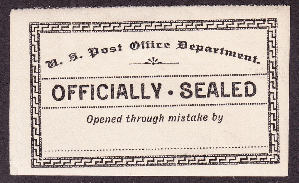 US LOX11h Post Office Registered Mail Seal Mint XF OG H SCV $200 - Image 1 of 1