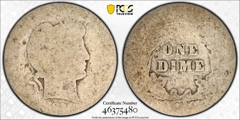 1904 Barber Dime PCGS PO01 Silver Lowball Coin 10C Pop 2 Cover