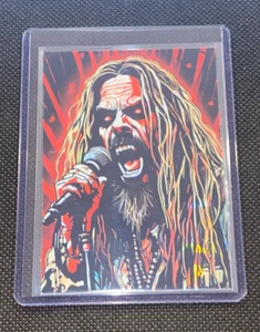 Tarjeta coleccionable Rob Zombie Spooky personalizada Holofoil Prizm - Imagen 1 de 5