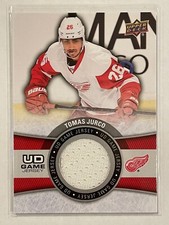2015-16 Upper Deck Tomas Jurco UD Game Jersey GJ-TJ Series 1 Hockey Red Wings