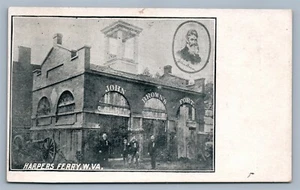 HARPERS FERRY WV JOHN BROWN'S FORT ANTIQUE POSTCARD - Picture 1 of 2
