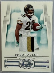 Donruss Threads 2007 gioco multicolore usato patch Fred Taylor #d 3/25 - Foto 1 di 2