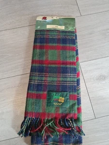 Sciarpa tartan 100% lana di agnello nuova con etichetta  - Foto 1 di 4