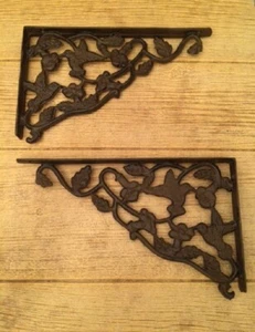 Two (2) Cast Iron Hummingbird Shelf Bracket 12 3/4"deep One set of Two (2) 06504 - Picture 1 of 22