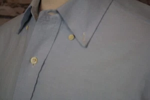 THE SHIRT TALE Men’s Shirt Blue Oxford Cloth Button Down Collar Cotton 16x32 - Picture 1 of 10