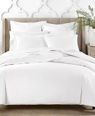 Charter Club Duvet Cover Set Full / Queen White Portuguese Cotton Flannel 3-Pc - Image 1 of 4