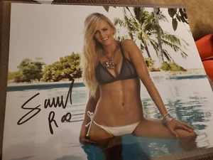WWE Sommer Rae schwarz Bikini Autogramm 8x10 Foto mit Sport Fan Zertifikat - Bild 1 von 3
