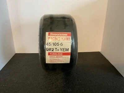 NEW OLD STOCK BRIDGESTONE 45/105-6 DR2 TO YEM RACING KART  TIRES FREE SHIPPING - Image 1 of 2