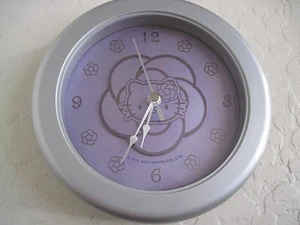 SANRIO HELLO KITTY SILVER CLOCK - Picture 1 of 4