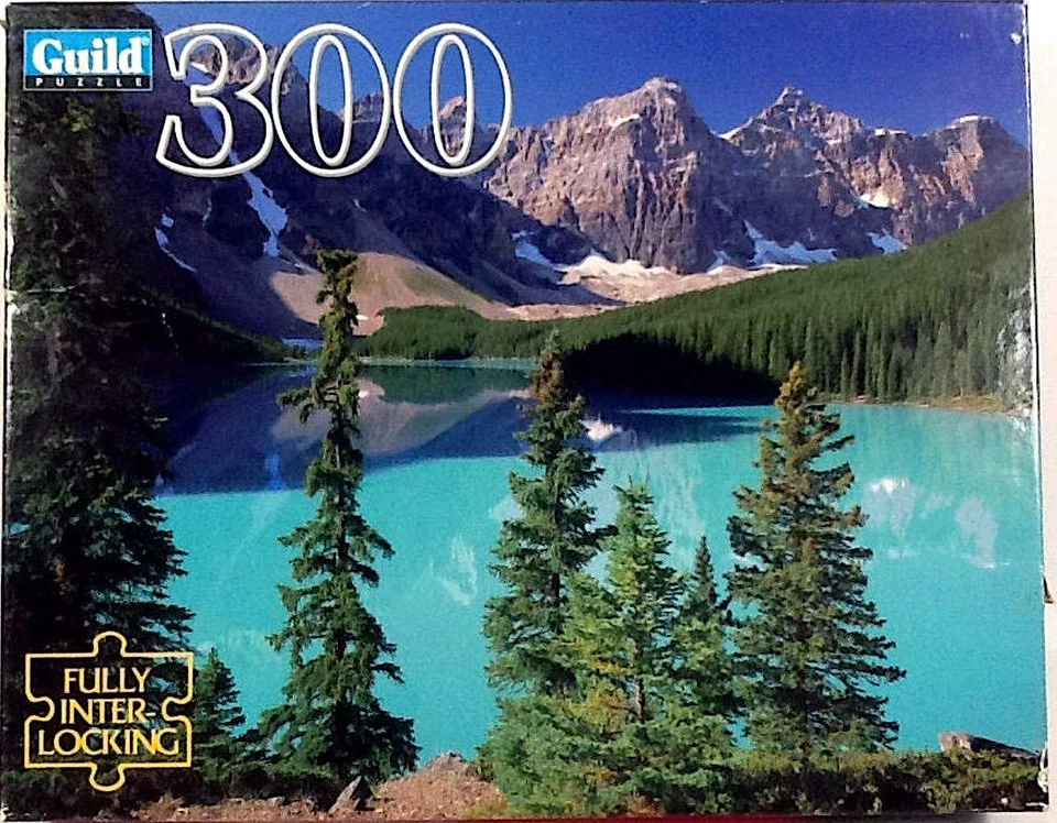 1995 Lake Moraine 300 pc Jigsaw Puzzle 14" X 18" Guild - Image 1 of 1