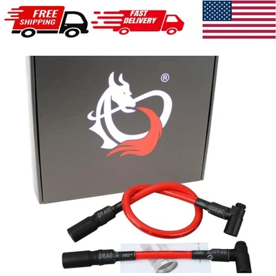 Juego de cables de bujía Dragon Fire 10,2 mm - Rendimiento para Harley Dyna 1999-2017 Foto 1 de 4