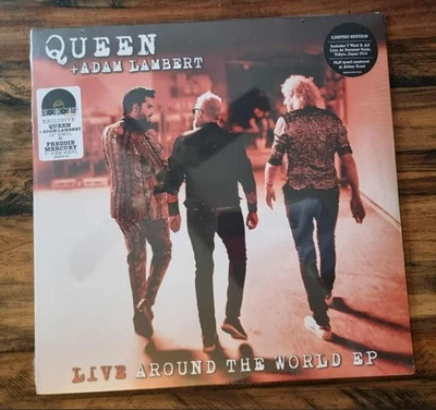 Queen + Adam Lambert 'Live Around The World' (RSD Vinyl EP + 7" Pink Single) NEW - Image 1 of 4