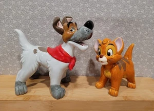 Juego de estatuillas de cerámica Oliver & Company Dodger 1988 vintage de Disney Japón - Imagen 1 de 17