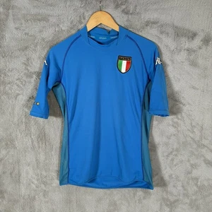 Camiseta deportiva de fútbol local vintage 2002 Kappa Italia nacional para hombre pequeña - Imagen 1 de 11