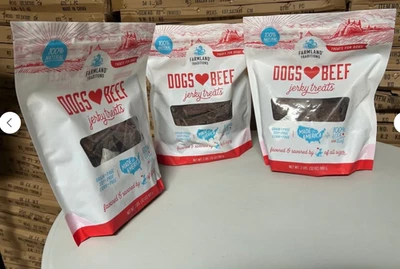 FARMLAND TRADITIONS 3 bags- Dogs Love Beef Treats for Dogs, 2 lb each bag