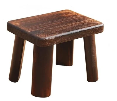 Wooden Stool, Rectangular Bedside Step Stool, Step Ladder for 14.2"x10.6"x10.6" - Image 1 of 4