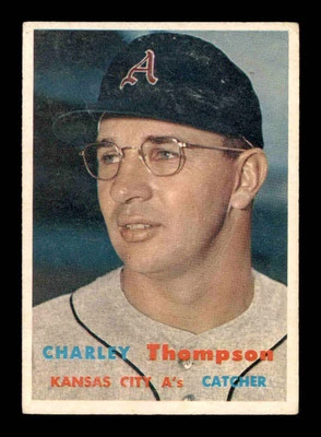 1957 Topps #142 Charley Thompson  VG/VGEX X3214339 - Image 1 of 3