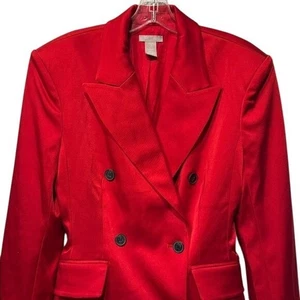 Trenchcoat Damen H&M kräftig rot zweireihig Größe S - Bild 1 von 9