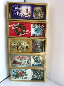 5 Mr Christmas Gold Label Matchbox Melodies Animated Miniatures Christmas………b7 - Picture 1 of 8