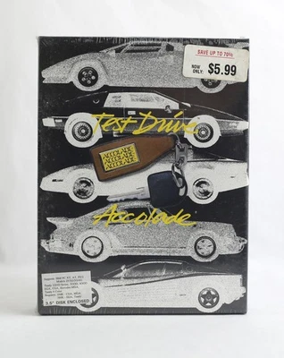 SEALED 1987 Test Drive Accolade MS-DOS 3.5" Floppy Big Box PC - Image 1 of 4