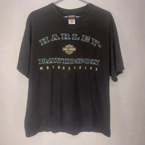 Vintage 1999 90s Harley-Davidson Bloomington IN Black T Shirt Size XL - Bild 1 von 6