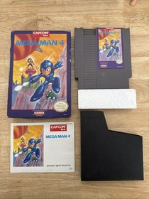 Authentic 1992 Nintendo Mega Man 4 CIB NES Complete In Box