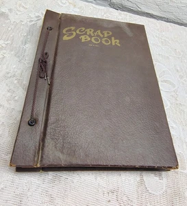 Late 30’s/40’s Scrapbook PACKED Full Of Photos, Military, Clippings, Etc.  - Picture 1 of 24