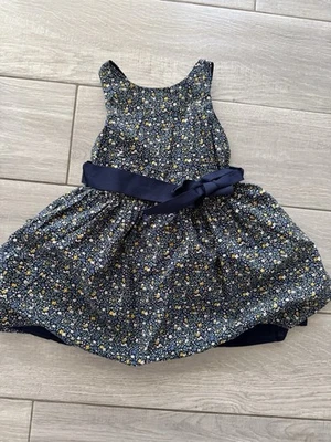Polo Ralph Lauren Floral And Navy Blue  Girl Dress Size 4T - Image 1 of 4