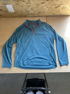 Tommy Bahama Pullover Mens X-Large Light Blue Quarter Zip Long Sleeve - Picture 1 of 5