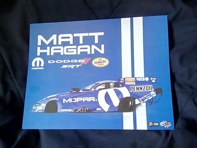 2020 MATT HAGAN MOPAR FUNNY CAR NHRA POSTCARD
