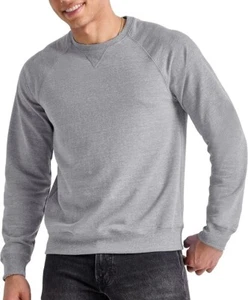 Hanes Crewneck Sweatshirt Tri-Blend French Terry Long Sleeve V Notch Men's XL... - Picture 1 of 8