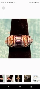 Rare & Retired /Samuel B Amethyst 18k Gold And Sterling Silver Ring - Picture 1 of 2