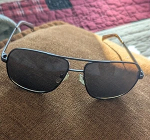 Calvin Klein R163S Sunglasses 58-15-140 Brown Metal Aviator Frames - Picture 1 of 9