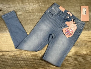 SQUEEZE Skinny Jeans Girl's 8 Light Wash Kids Pants Stretch Denim - Picture 1 of 10