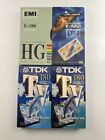 4 x New & Sealed Blank VHS Tapes E180 TDK, EMI, Mr. Video E180TVED