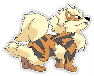 Adesivo decalcomania vinile Pokemon Arcanino *TG.* paraurti da parete cartone animato - Foto 1 di 2