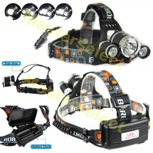 Lampe frontale SMD LED CREE 3 FAISCEAUX T6 ULTRA PUISSANTE RECHARGEABLE 12V 220V - Imagen 1 de 1