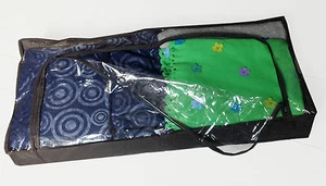 Unterbett Box - Klarsichtdeckel - Vlies mit Reißverschluss - ca. 100x45x16 cm - Bild 1 von 1