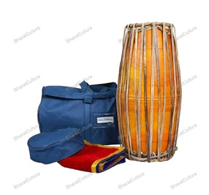 New South Indian 24" Indian Mridanga Mridangam With Padded Bag - Picture 1 of 14