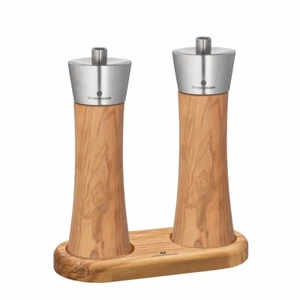 Zassenhaus Augsburg Mill Set Olive Wood, Pepper Mill + Salt Mill + Trivet - Picture 1 of 5