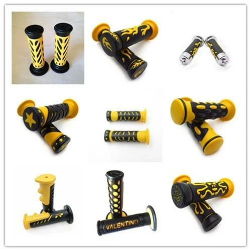 New 7/8" 22mm Rubber Handlebar Hand Grips Bar End For Motorcycle Bike Cafe Racer - Image 1 of 1