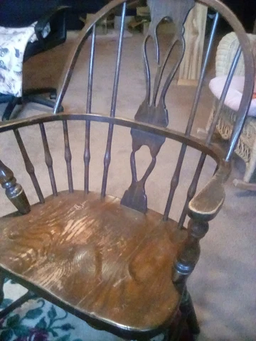 Antique Wooden Windsor Chair Cover