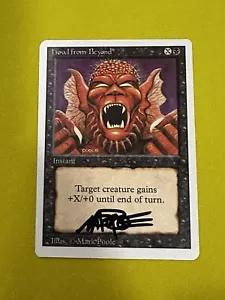 MTG Magic Howl From Beyond Firmato Artist Proof x1 3RD Revisionato 3ED Mark Poole - Foto 1 di 2