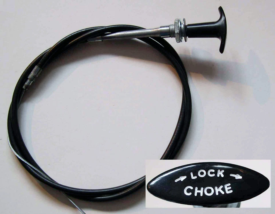 MGB, BGBGT / MGB GT "T" Handle Turn & Lock Locking Choke Cable, MG part BHH2064 - Image 1 of 1