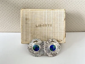 Solid Sterling Silver 925 Enamel Liberty & Co Archibald Knox Nurses Belt Buckle - Picture 1 of 5