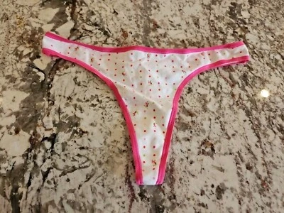 Tanga True Vintage Victoria's Secret Rosa Punteado Mediana Foto 1 de 3