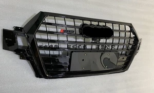 Para Audi Q7 SQ7 2016-2019 estilo negro brillante parrilla parrilla parrilla frontal - Imagen 1 de 4