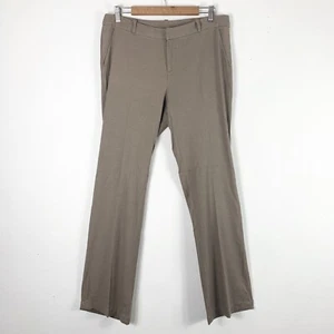 Pantalones Kut From The Kloth talla 8 mezcla de lino pierna recta gris tostado ropa de trabajo para mujer - Imagen 1 de 6