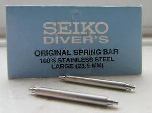 A Pair of (2x) 22mm Seiko Divers Stainless Steel Original Spring Fat Bars BNWOT - Picture 1 of 5