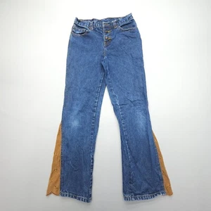Vintage / Y2K Jordache Youth Girls Jeans Size 14 Bootcut Embroidered Hem Western - Picture 1 of 11